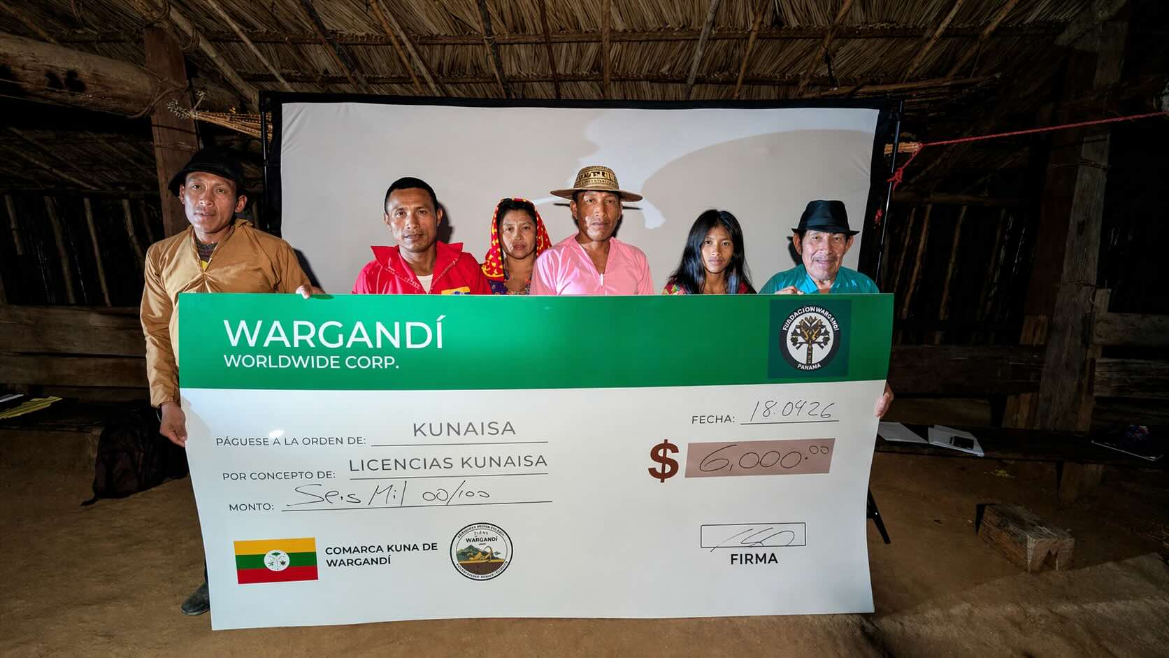 Delivery of $6,000.00 to territorial authorities